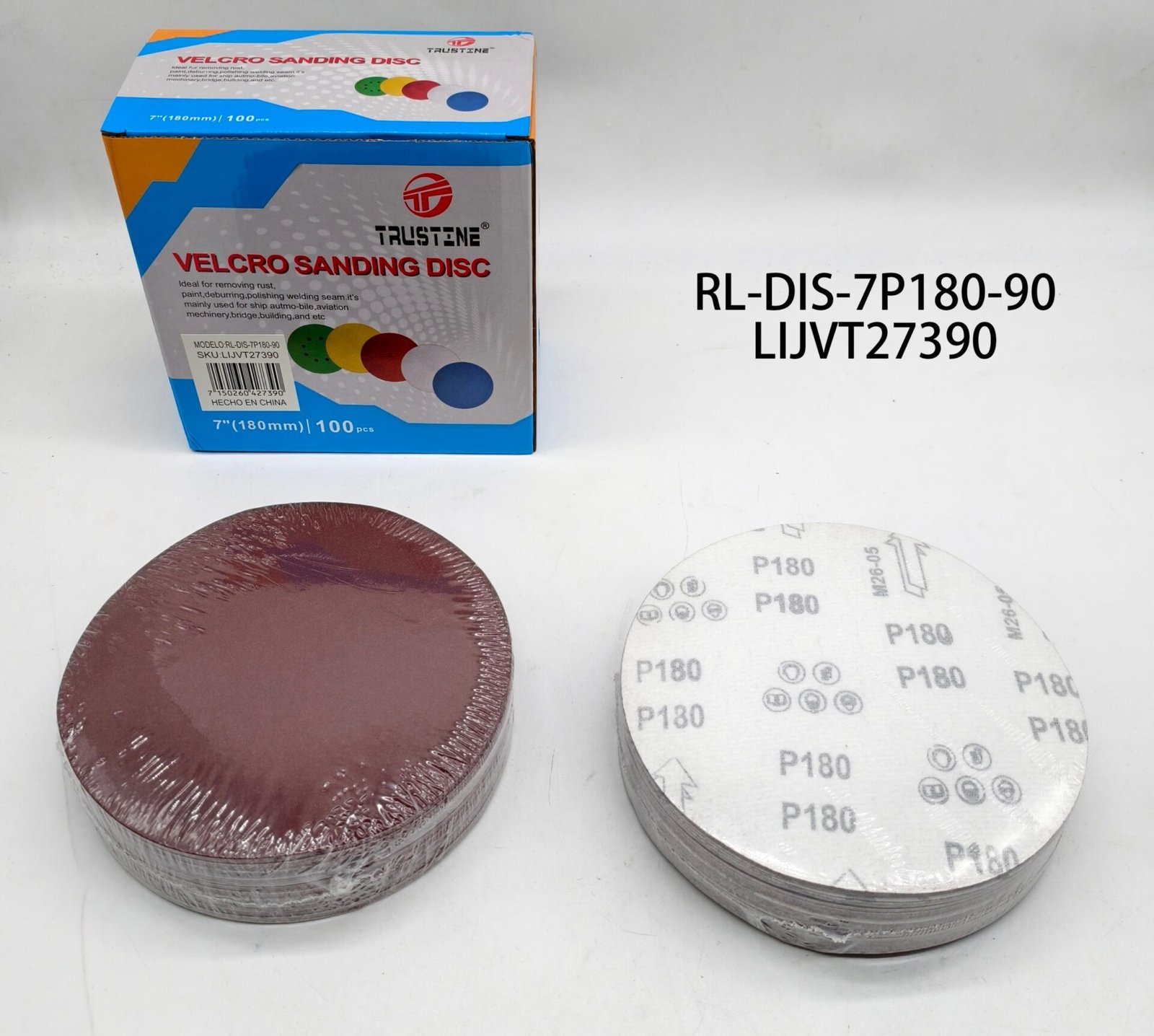 7" DISCO LIJAS P180 RL-DIS-7P180-90 LIJVT27390