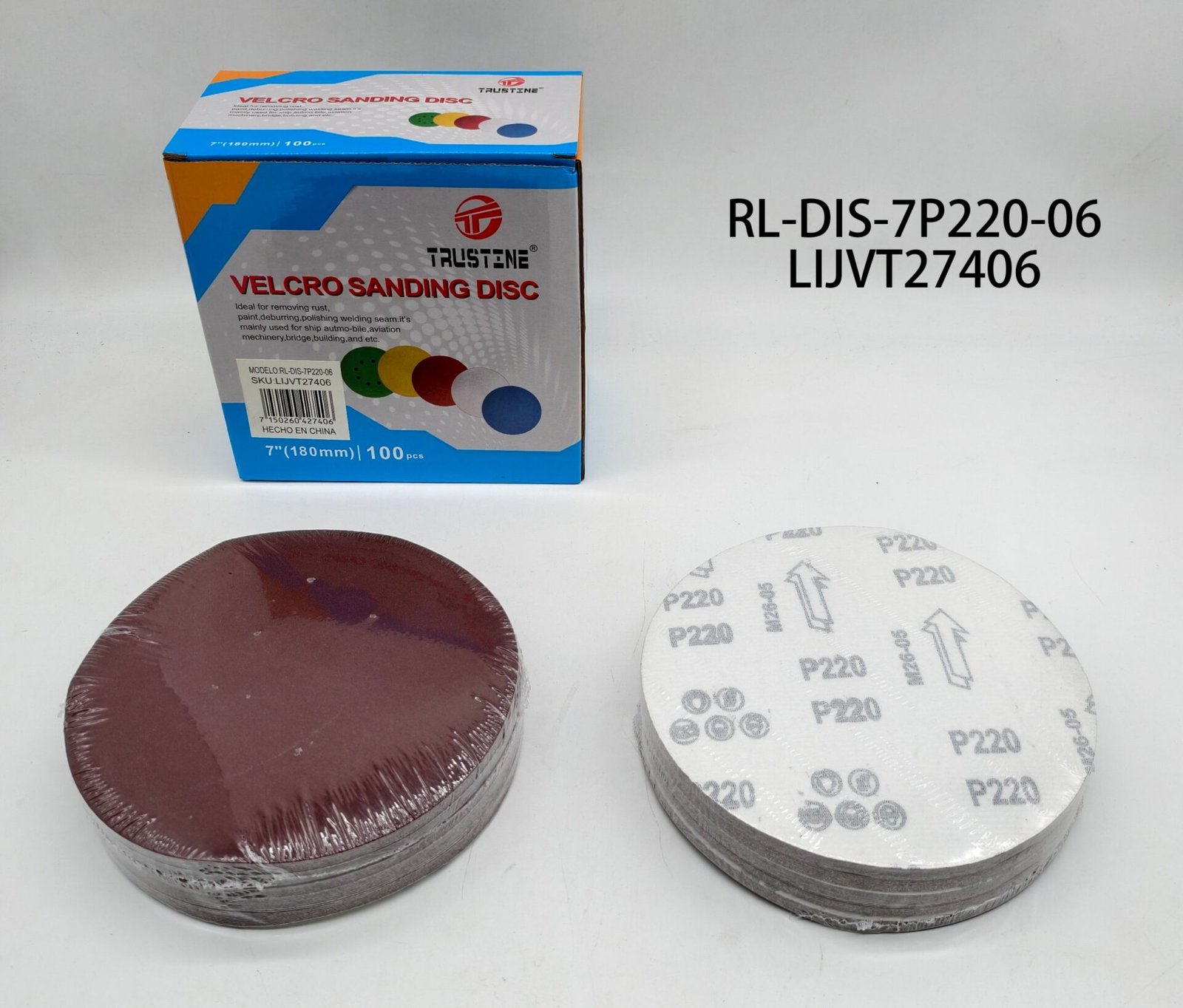 7" DISCO LIJAS P220 RL-DIS-7P220-06 LIJVT27406