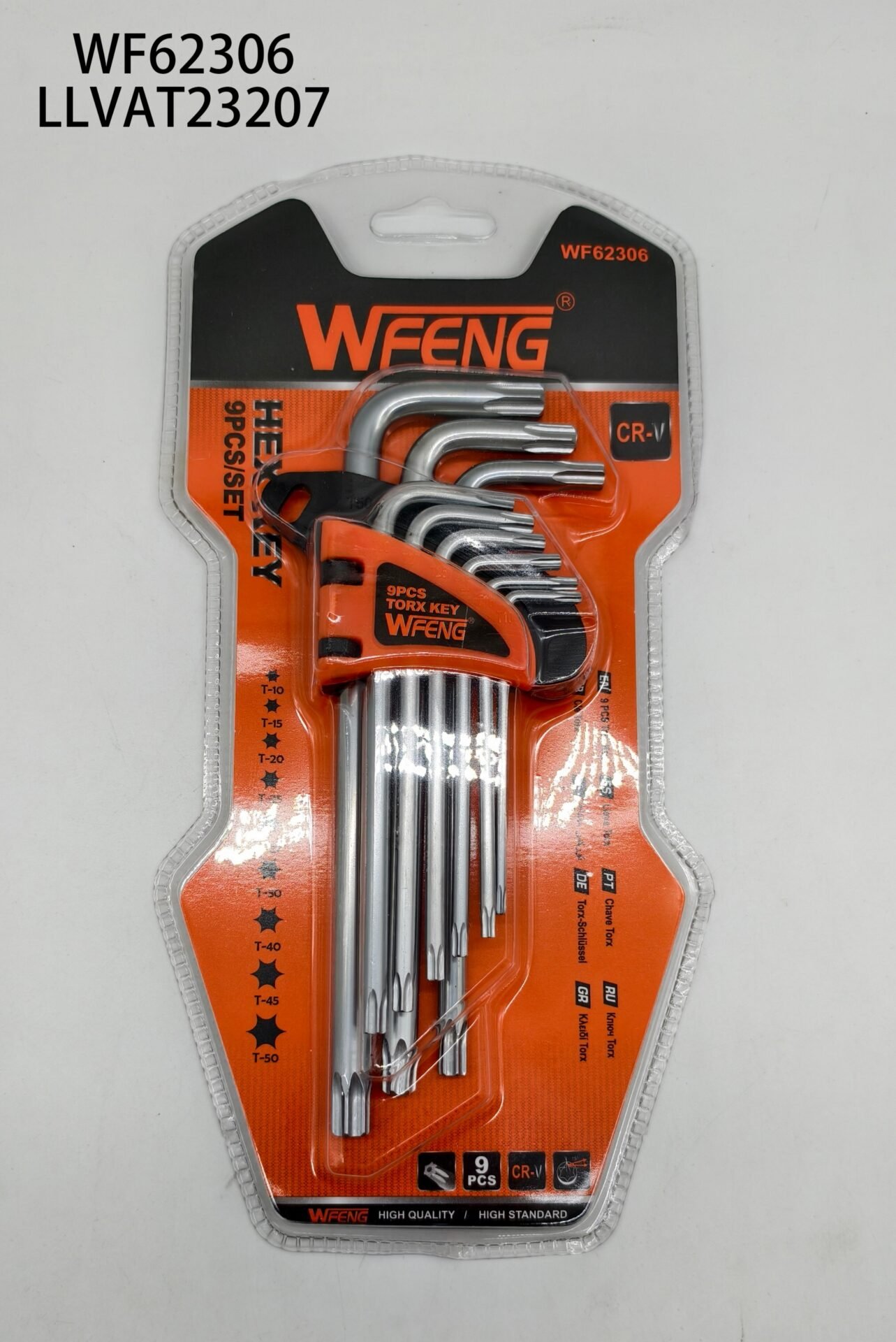 JUEGO DE LLAVES TORX 9PCS WF62306 LLVAT23207