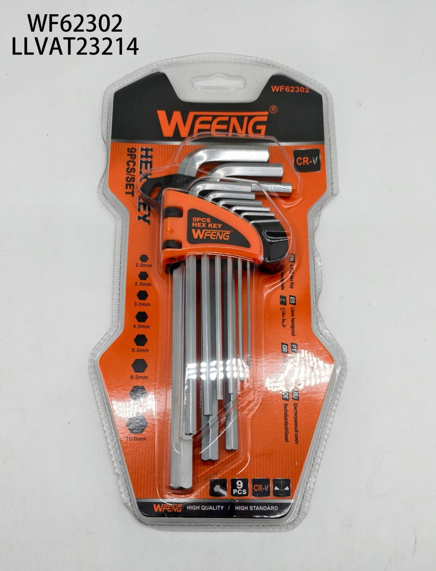 JUEGO DE LLAVES ALLEN 9 PIEZAS WF62302