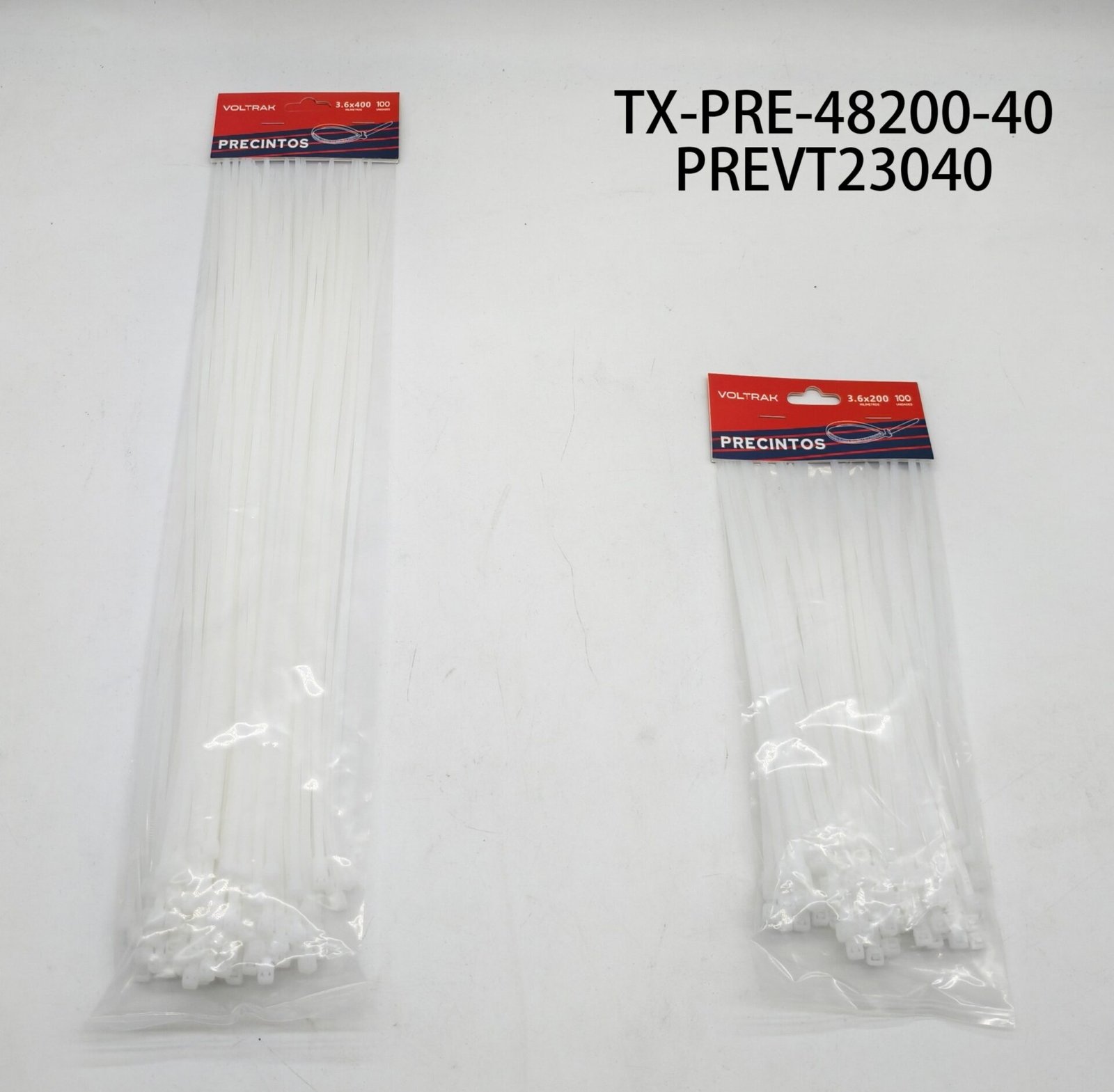 PRECINTOS 4.8x200mm 100PCS/BOLSITA TX-PRE-48200-40 PREVT23040