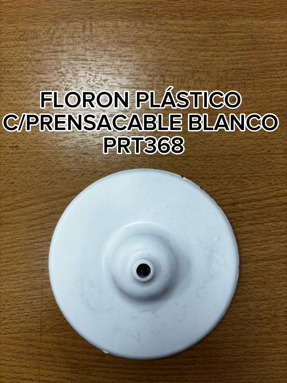 FLORON PLASTICO C/PRENSACABLE BCO. STARBOX