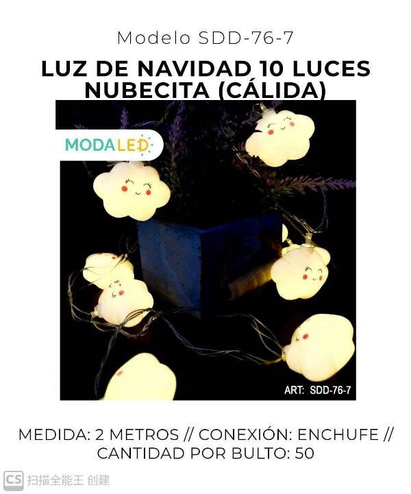 LUZ LED NAVIDAD 10 LUCES SDD-76-7-100