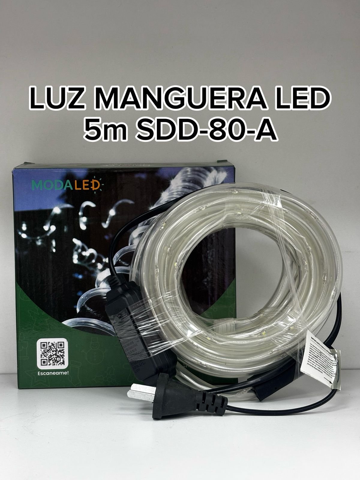 LUZ MANGUERA LED 5M SDD-80-1/A-20 BLANCO