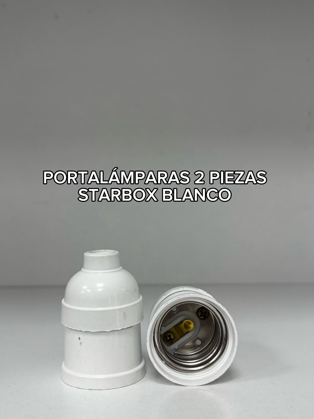 PORTALAMPARA 2 PIEZAS STARBOX BLANCO