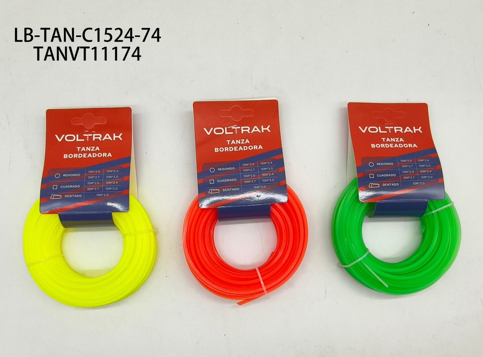 TANZA BORDEADORA CUADRADO 5M*2.4 LB-TAN-C1524-74