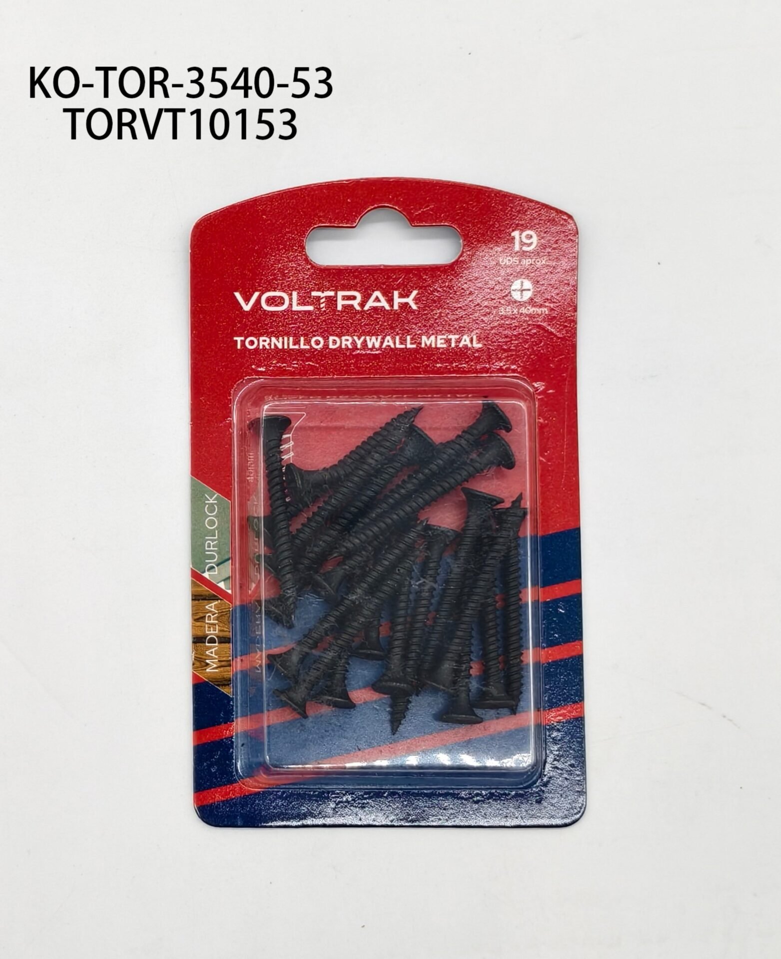 TORNILLO DRYWALL METAL TORVT10153