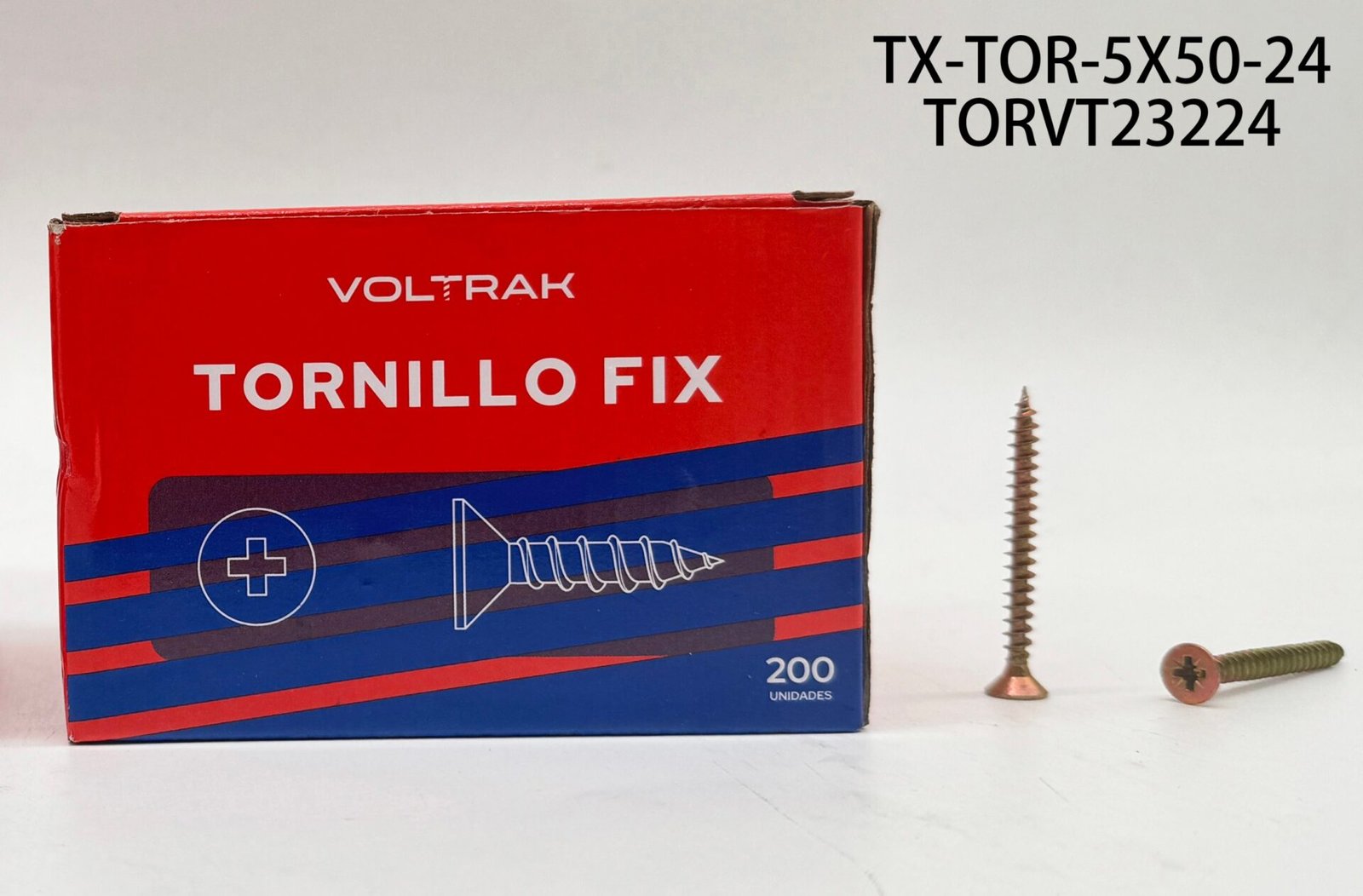 TORNILLO FIX 5*50mm200/CAJITA TORVT23224