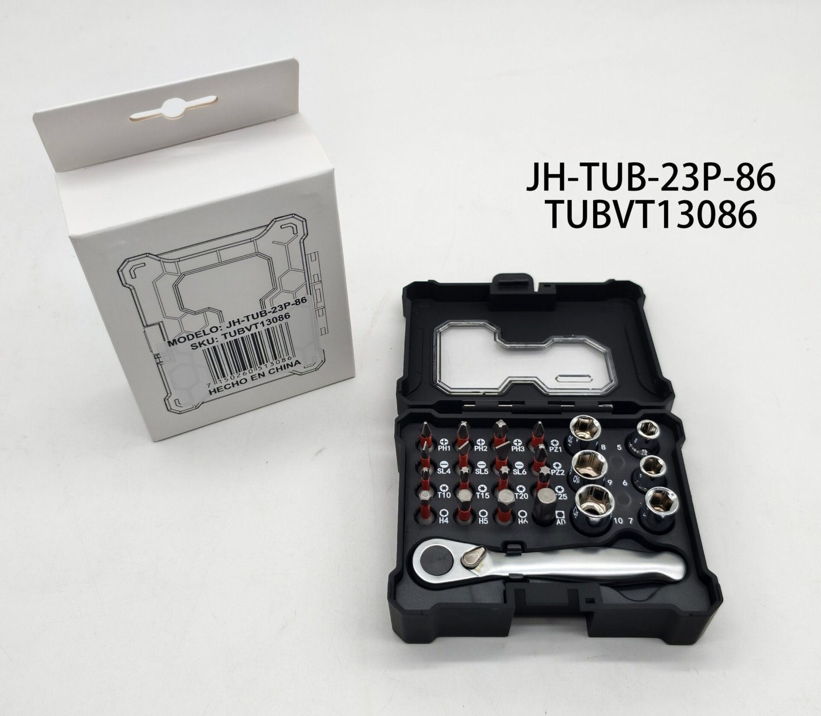 SET MINI CRIQUE TUBO TORX JH-TUB-23P-86 TUBVT13086