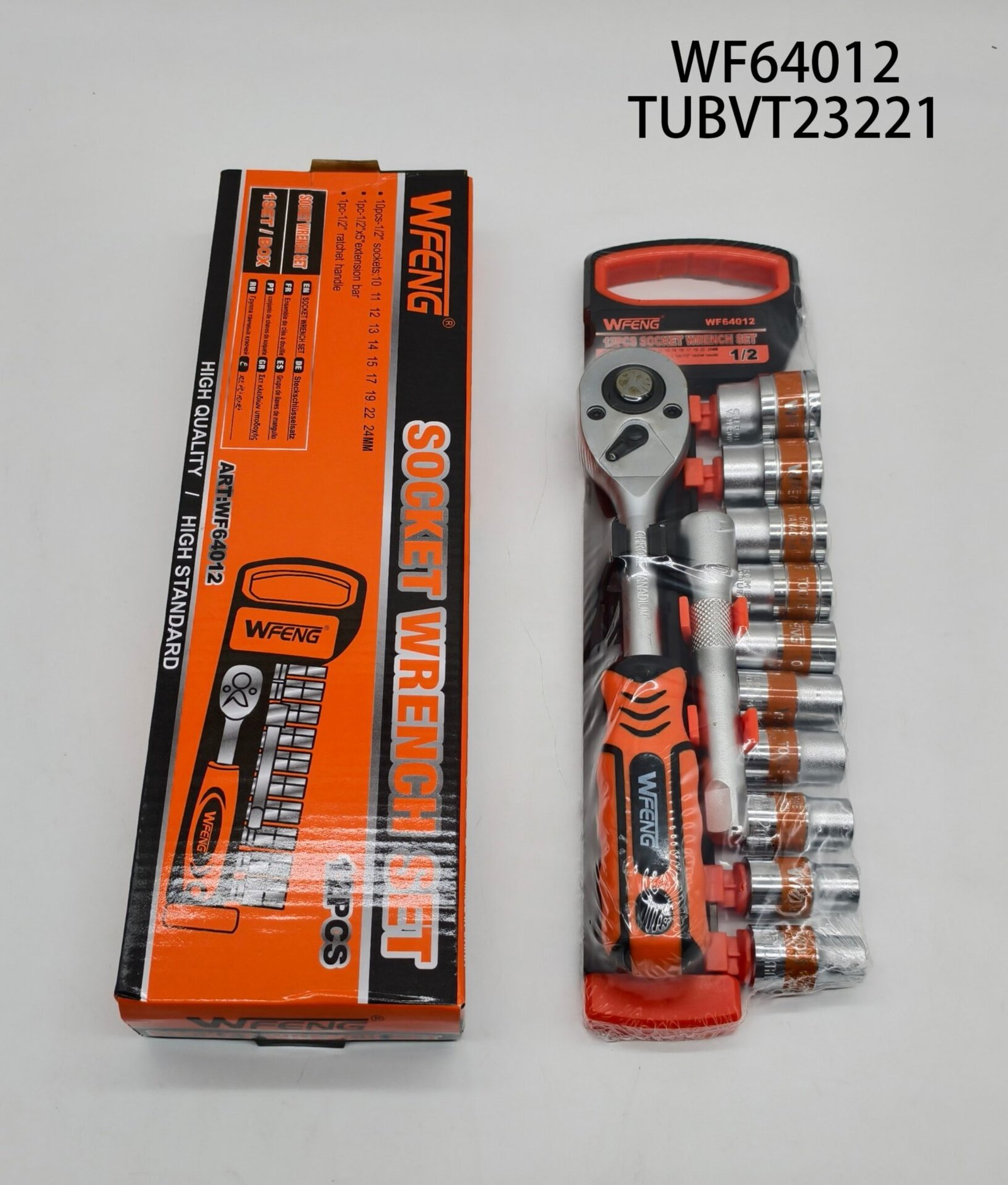 JUEGO LLAVE DE TUBO CON CRIQUE WF64012