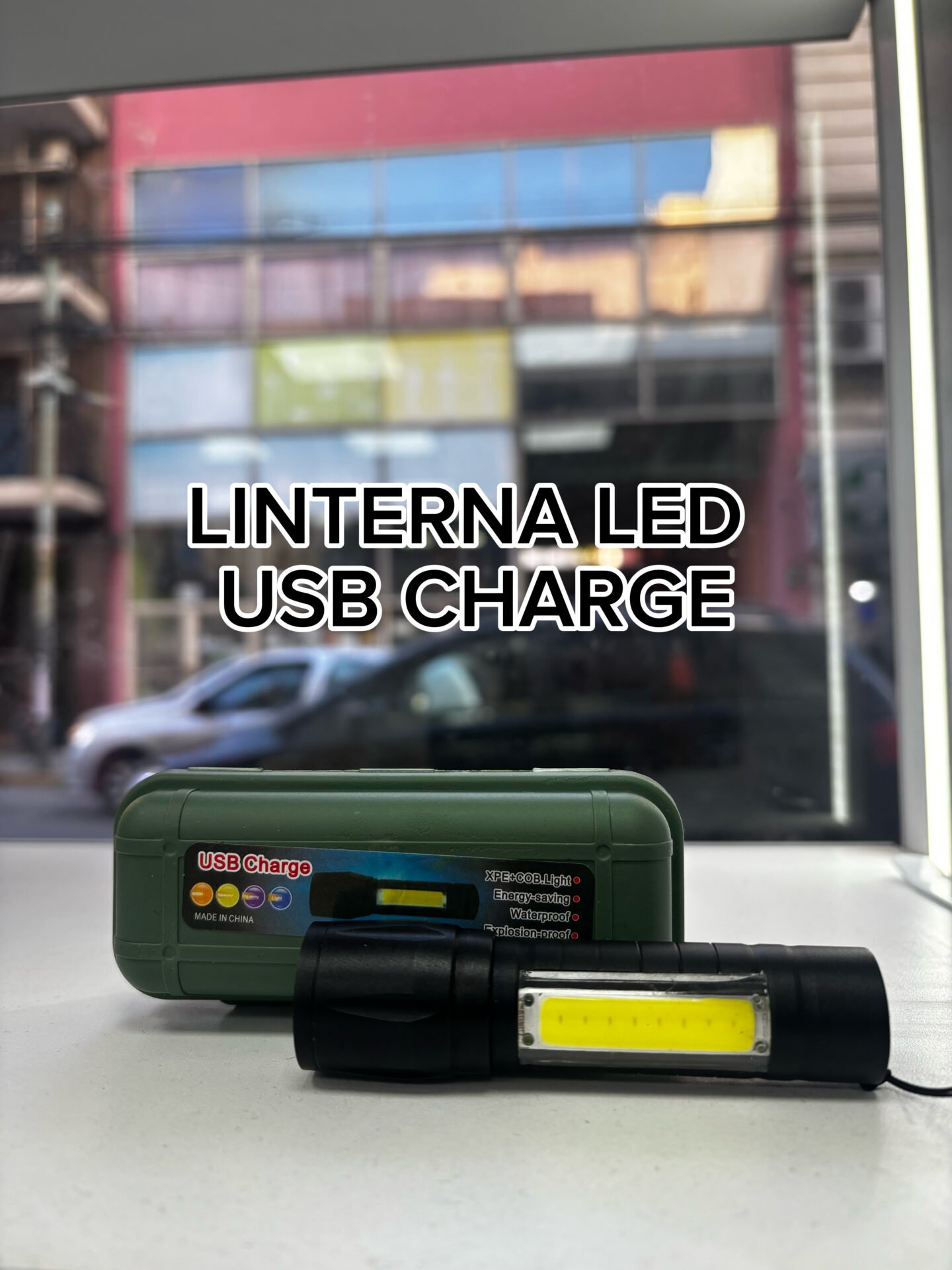 LINTERNA LED USB CHARGE