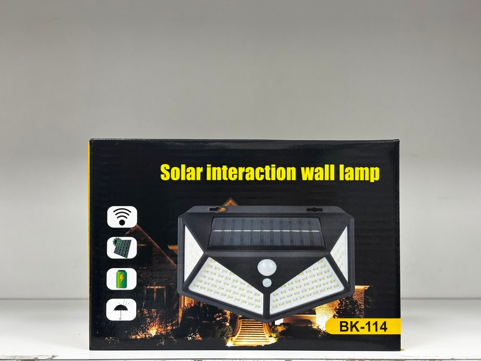 LAMPARA SOLAR EXTERIOR 18CM BK-114